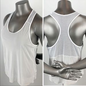 Lululemon | Light Gray White Mesh Racerback  12